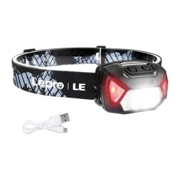 Latarka czołowa LEPRO 320014 USB
