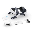 Pasek na głowę BoboVR M3 Pro+ z akumulatorem 6500 mAh i stacją ładującą do Meta Quest 3 / 3S - biały