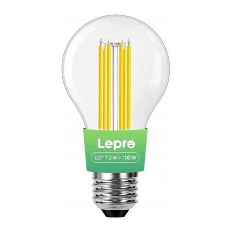 Żarówka LED LEPRO 100094-WW-EU E27 Filament 7,2W (100W) 1521lm 2700K klasa A