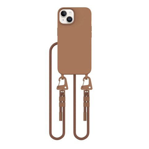 Etui Tech-Protect MagNecklace MagSafe na iPhone 15 - brązowe