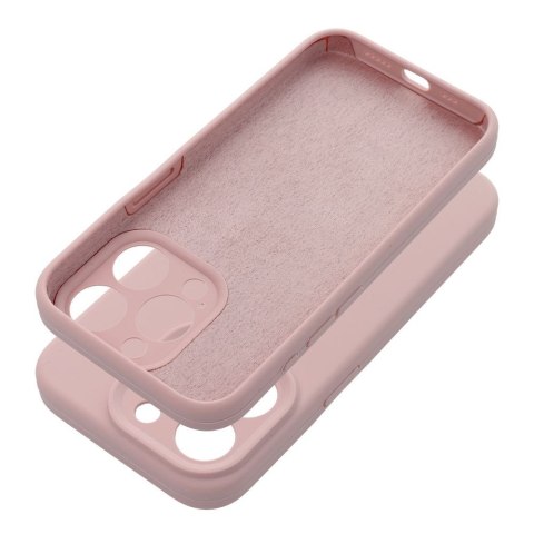 Etui na iPhone 18 Pro / 17 Pro Silicone 2mm (camera protection) zgodne z MagSafe pudrowy róż