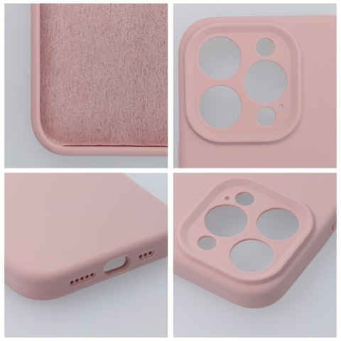 Etui na iPhone 18 Pro Max / 17 Pro Max Silicone 2mm (camera protection) pudrowy róż