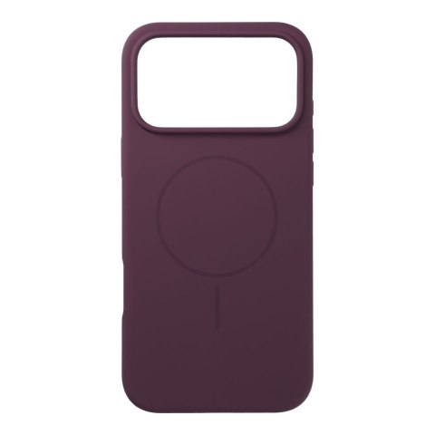 Etui na iPhone 18 Pro Max / 17 Pro Max Silicone 2mm (camera protection) zgodne z MagSafe burgundowy