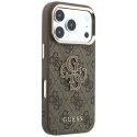GUESS futerał do IPHONE 18 Pro/17 Pro (Big Resin Logo 4G) brązowy