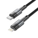 Kabel Tech-Protect UltraBoost Lightning / USB-C PD 20W 3A 2m - szary