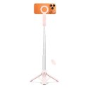 Selfie stick Tech-Protect L11S MagSafe Bluetooth - różowy