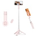 Selfie stick Tech-Protect L11S MagSafe Bluetooth - różowy