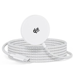 XO ładowarka bezprzewodowa indukcyjna QI2.2 JH025 magnetyczna 25W biała