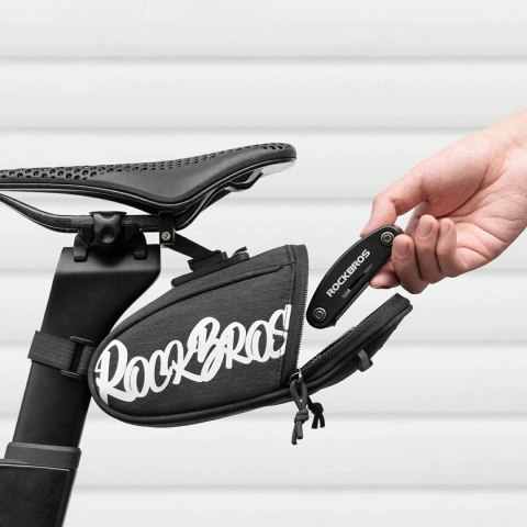 Torba rowerowa Rockbros G007 Flash Journey podsiodłowa 0.8 l - czarna