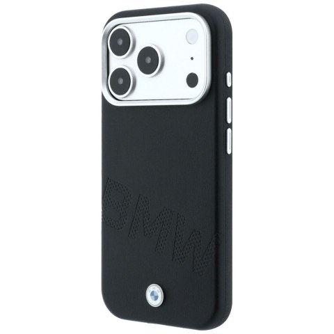BMW futerał do IPHONE 18 Pro/17 Pro kompatybilny z MagSafe (Sign Inclined Deboss Letters) czarny
