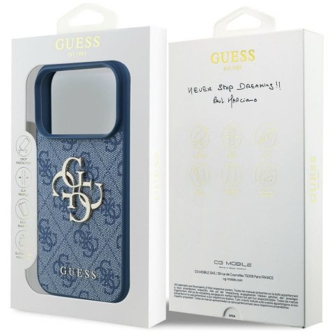 GUESS futerał do IPHONE 18 Pro/17 Pro (4G Big Logo) brązowy