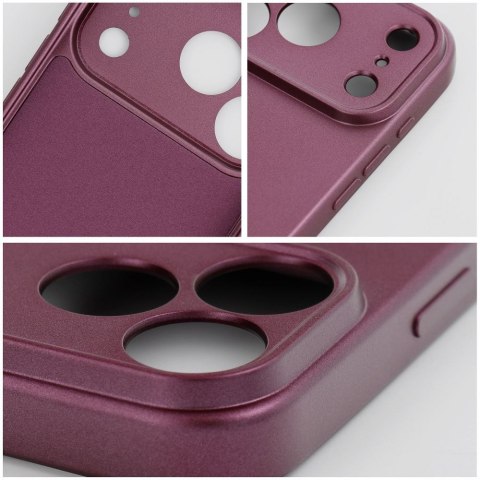 Etui na iPhone 18 Pro / 17 Pro Metallic burgundowy