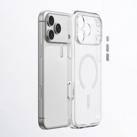 Etui AMAZINGTHING Minimal Mag Lens Case na iPhone 18 Pro z osłoną aparatu i mocowaniem na smycz kompatybilne z MagSafe - przezro