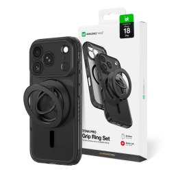 Etui AMAZINGTHING Titan Pro Lens Ring Set na iPhone 18 Pro z osłoną aparatu i ringiem magnetycznym kompatybilne z MagSafe - czar