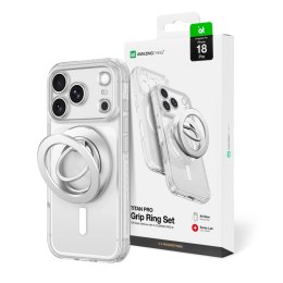 Etui AMAZINGTHING Titan Pro Lens Ring Set na iPhone 18 Pro z osłoną aparatu i ringiem magnetycznym kompatybilne z MagSafe - prze