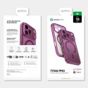 Etui AMAZINGTHING Titan Pro Lens na iPhone 18 Pro z osłoną aparatu i mocowaniem na smycz kompatybilne z MagSafe - fioletowe