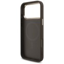 Etui Guess 4G Triangle Logo MagSafe na iPhone 17 Pro Max / 18 Pro Max - brązowe