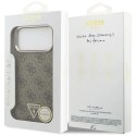 Etui Guess 4G Triangle Logo MagSafe na iPhone 17 Pro Max / 18 Pro Max - brązowe