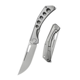 Nóż składany KB Kubey lshtar Gray Titanium, Sandblasted M390 by Maksim Tkachuk (KB170A)