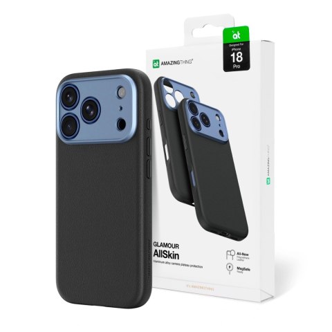 Etui AMAZINGTHING Glamour AllSkin na iPhone 18 Pro z osłoną aparatu kompatybilne z MagSafe - niebieskie