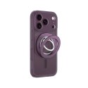 Etui AMAZINGTHING Titan Pro Lens Ring Set na iPhone 18 Pro z osłoną aparatu i ringiem magnetycznym kompatybilne z MagSafe - fiol