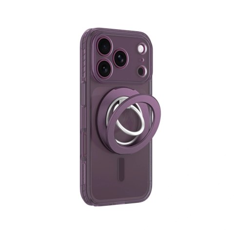 Etui AMAZINGTHING Titan Pro Lens Ring Set na iPhone 18 Pro z osłoną aparatu i ringiem magnetycznym kompatybilne z MagSafe - fiol
