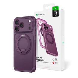 Etui AMAZINGTHING Titan Pro Spin Lens na iPhone 18 Pro z obrotowym pierścieniem i mocowaniem na smycz kompatybilne z MagSafe - f