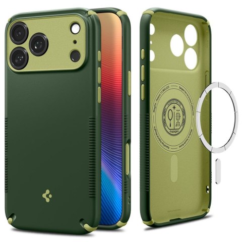 SPIGEN futerał NANO POP HYBRID kompatybliny z MagSafe do IPHONE 18 Pro / 17 Pro avo green