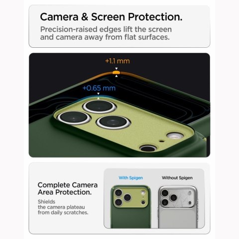 SPIGEN futerał NANO POP HYBRID kompatybliny z MagSafe do IPHONE 18 Pro / 17 Pro avo green