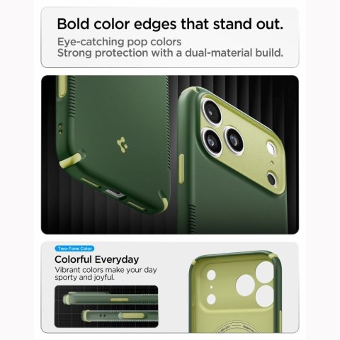 SPIGEN futerał NANO POP HYBRID kompatybliny z MagSafe do IPHONE 18 Pro Max / 17 Pro Max avo green