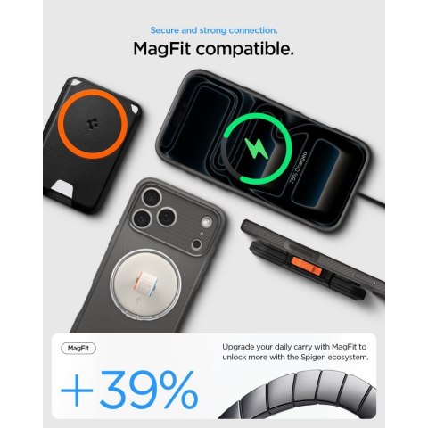 SPIGEN futerał RUGGED ARMOR kompatybliny z MagSafe do IPHONE 18 Pro / 17 Pro grey