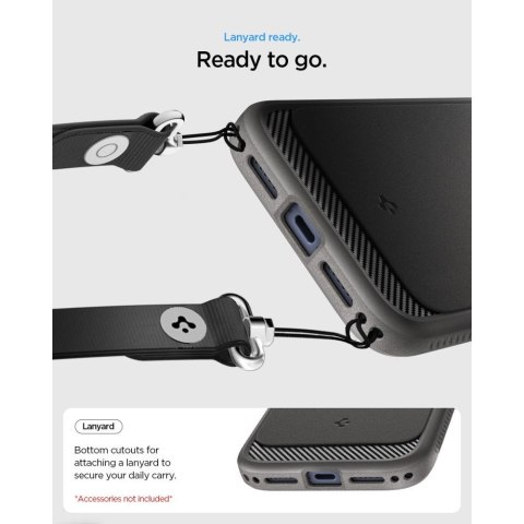 SPIGEN futerał RUGGED ARMOR kompatybliny z MagSafe do IPHONE 18 Pro / 17 Pro grey