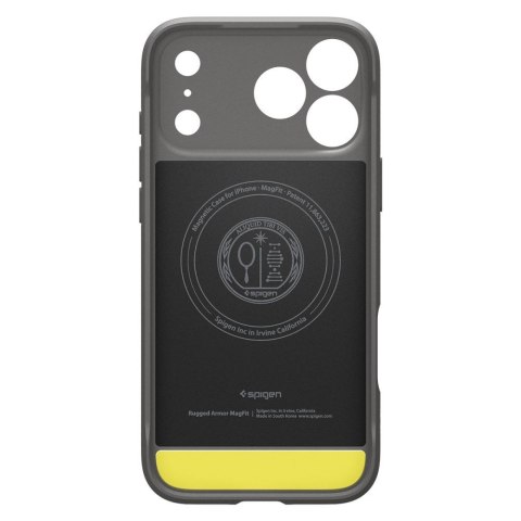 SPIGEN futerał RUGGED ARMOR kompatybliny z MagSafe do IPHONE 18 Pro / 17 Pro grey