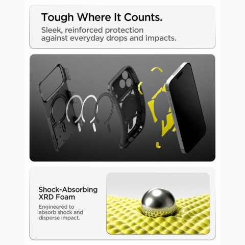 SPIGEN futerał TOUGH ARMOR T kompatybliny z MagSafe do IPHONE 18 Pro / 17 Pro black