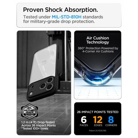 SPIGEN futerał ULTRA HYBRID do IPHONE 18 Pro Max / 17 Pro Max matte black