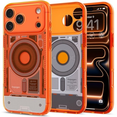 SPIGEN futerał ULTRA HYBRID kompatybliny z MagSafe do IPHONE 18 Pro / 17 Pro c-one tangerine