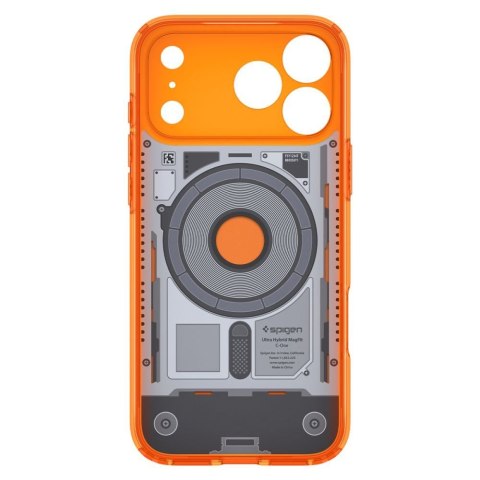 SPIGEN futerał ULTRA HYBRID kompatybliny z MagSafe do IPHONE 18 Pro / 17 Pro c-one tangerine