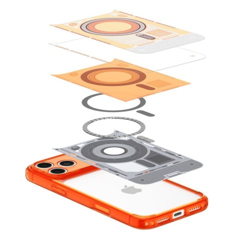 SPIGEN futerał ULTRA HYBRID kompatybliny z MagSafe do IPHONE 18 Pro / 17 Pro c-one tangerine