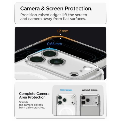 SPIGEN futerał ULTRA HYBRID kompatybliny z MagSafe do IPHONE 18 Pro / 17 Pro frost white