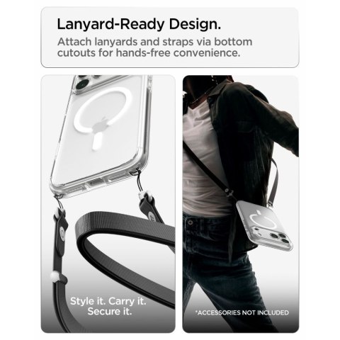 SPIGEN futerał ULTRA HYBRID kompatybliny z MagSafe do IPHONE 18 Pro / 17 Pro frost white