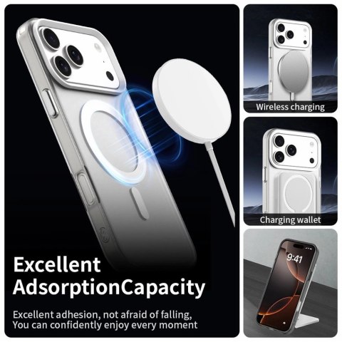 For iPhone 18 Pro / 17 Pro Magnetic Case Anti Drop Hybrid Phone Back Cover - White
