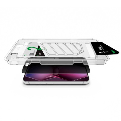 Szkło prywatyzujące matowe AMAZINGTHING Titan +Care Matte Privacy Glass na iPhone 18 Pro z ramką montażową