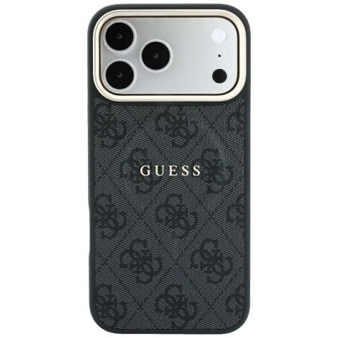 Etui Guess Embossed 4G Classic MagSafe do iPhone 18 Pro / 17 Pro czarny