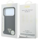 Etui Guess Kevlar Triangle Logo MagSafe do iPhone 18 Pro / 17 Pro brązowy