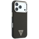 Etui Guess Kevlar Triangle Logo MagSafe do iPhone 18 Pro Max / 17 Pro Max brązowy
