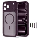 Etui Tech-Protect MagPeak MagSafe CC na iPhone 18 Pro Max / 17 Pro Max - dark cherry matowe
