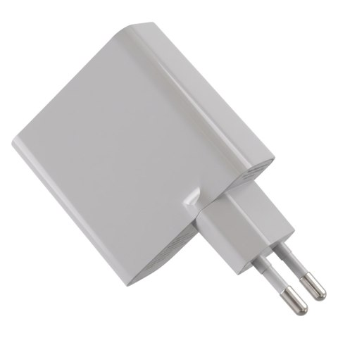 Forever ładowarka sieciowa GaN PD Vibe-TC45AC 1x USB-C 1x USB 45W srebrna