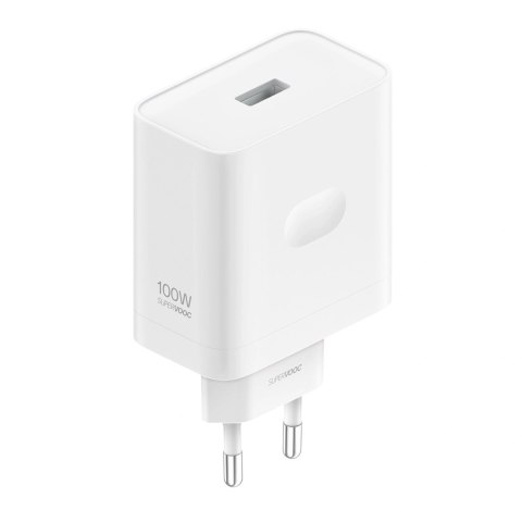 Ładowarka sieciowa OPPO VCBAOBEH 100W USB-A z kablem USB-A - USB-C - biała