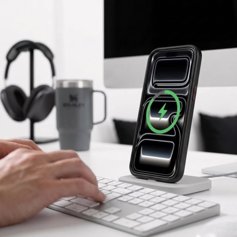 Etui Tech-Protect MagCam MagSafe na iPhone 18 Pro / 17 Pro - czarno-czerwone matowe