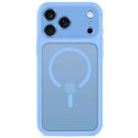 Etui Tech-Protect MagPeak MagSafe CC na iPhone 18 Pro / 17 Pro - jasnoniebieskie matowe